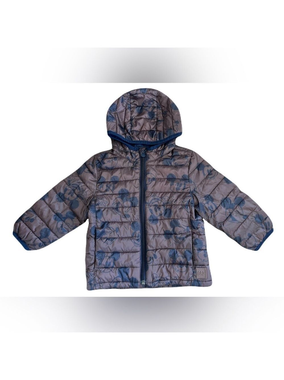 GAP Kids Brown Puffer Jacket‎ with Mickey Design